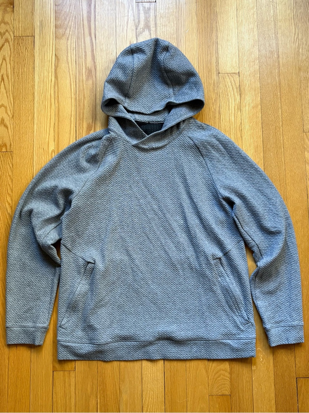 Lululemon Men’s Ease The Day Hoodie Waffle Medium Gray Solid